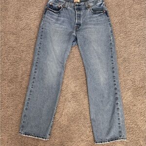 501 ‘90s Levi's Light Blue Straight Leg Jeans